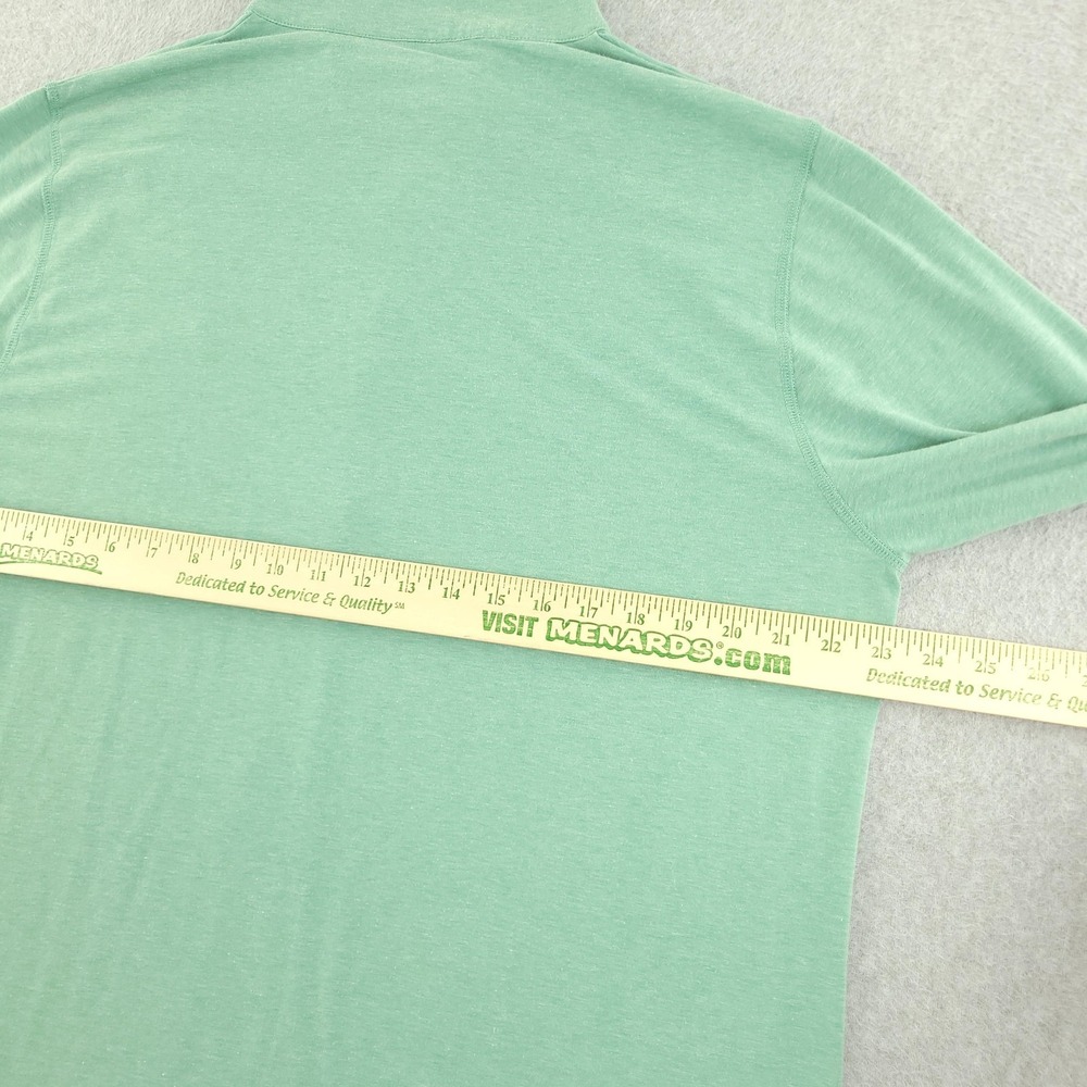 Travis Mathew Pullover Mens XL Green 1/4 Zip Long Sleeve Stripe Golf Top - Picture 6 of 8